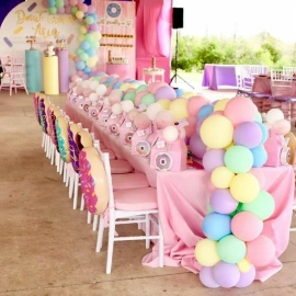 تزئین میز تولد دخترانه
