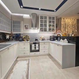آشپزخانه سفید کلاسیک